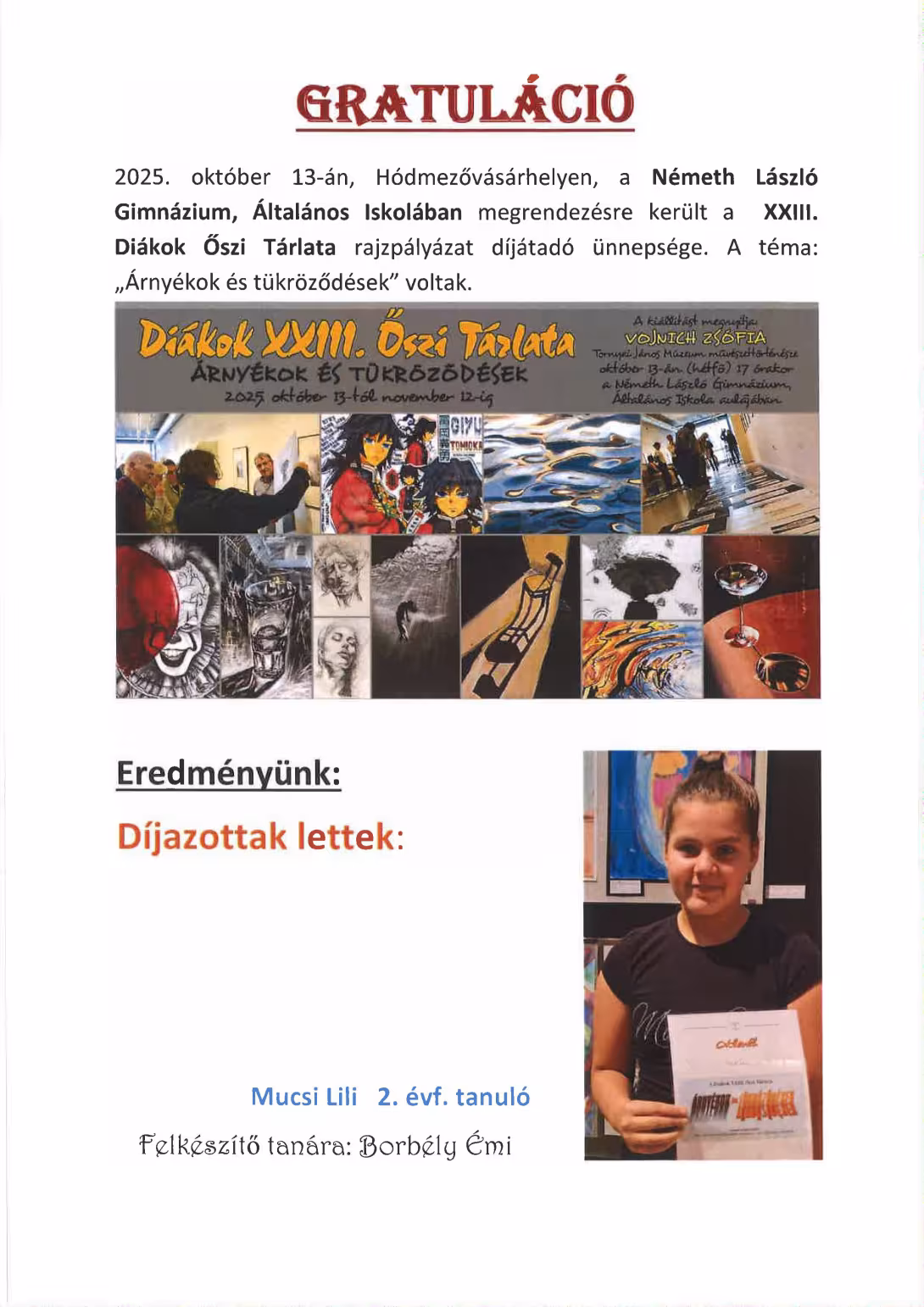 XXIII. Diákok Őszi Tárlata