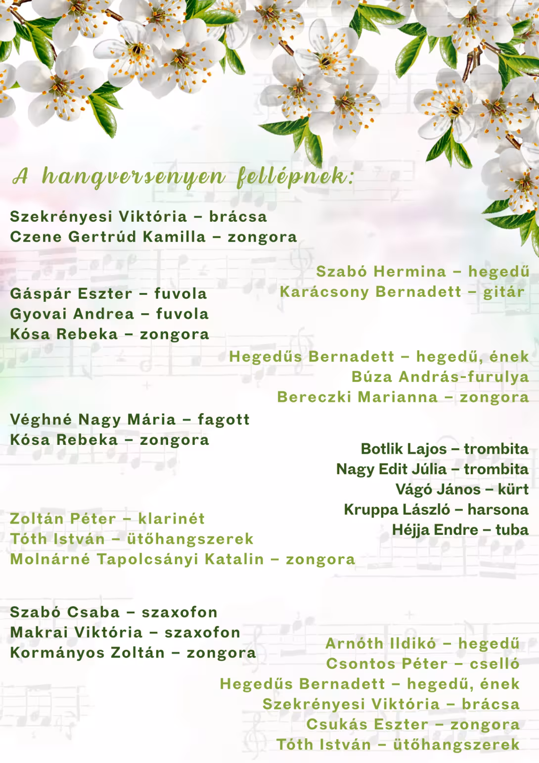 Tanári Hangverseny